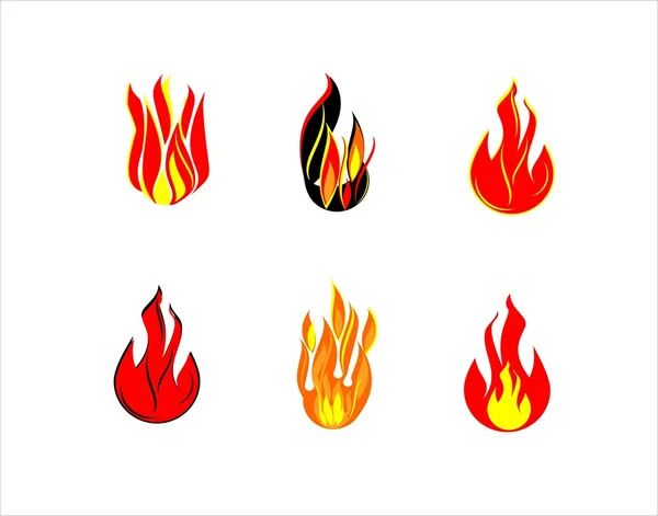 Ícone de fogo — Fotografia de Stock