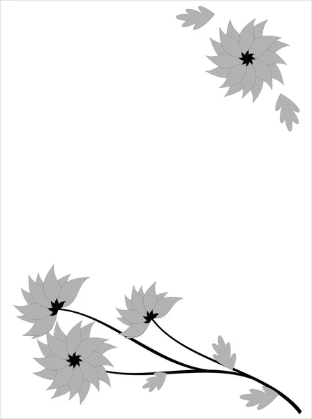 Karta kwiatowy — Zdjęcie stockowe