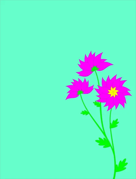 Cartão floral — Fotografia de Stock