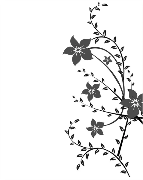 Floral kaart — Stockfoto