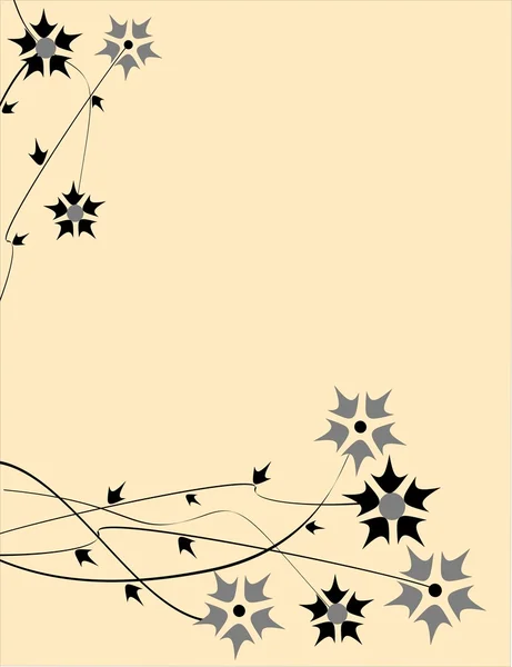 Card floral — Fotografie, imagine de stoc