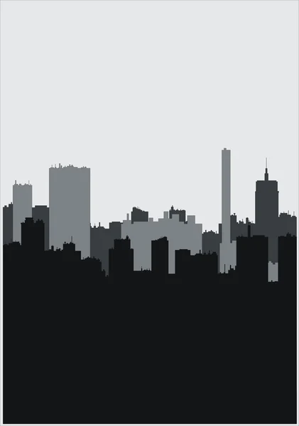 Silhouettes de bâtiment — Image vectorielle