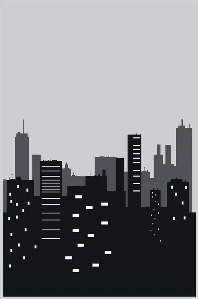 Silhouettes de bâtiment — Image vectorielle