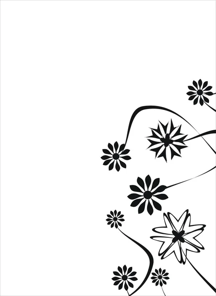 Tarjeta floral — Archivo Imágenes Vectoriales