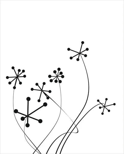 花カード — ストックベクタ