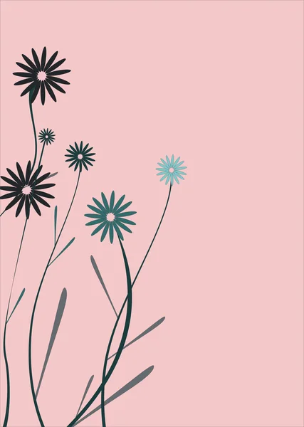 花のコレクション — ストックベクタ