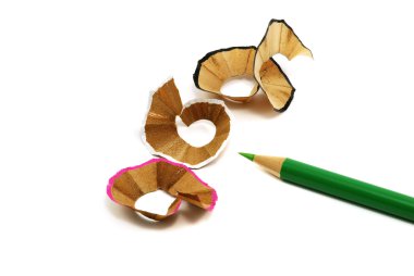 Pencil with shavings clipart