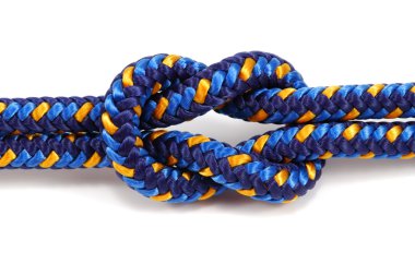 Reef knot isolated on white clipart