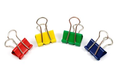 Group of binder-clips clipart
