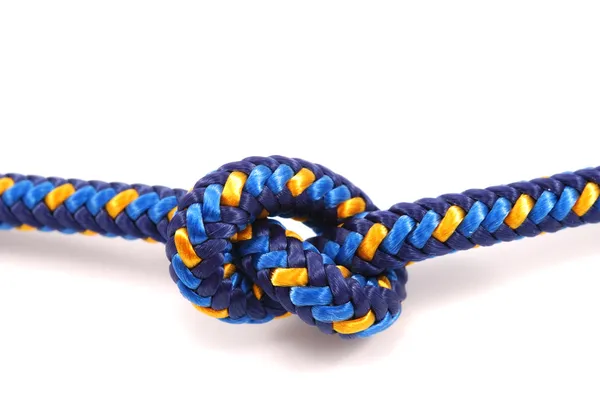 stock image Climbing rope tied in a knot