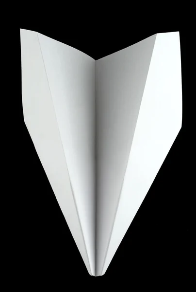 Wit papier vliegtuig — Stockfoto