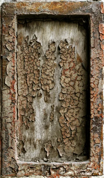 Rusty grunge metal frame background — Stock Photo, Image