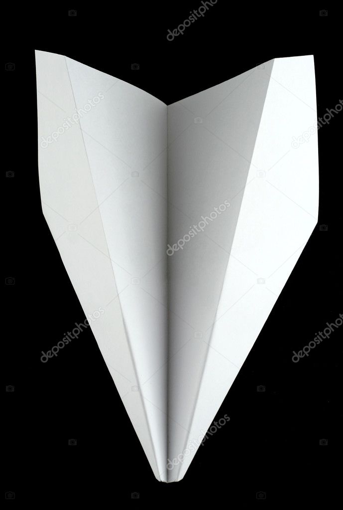 White paper plane