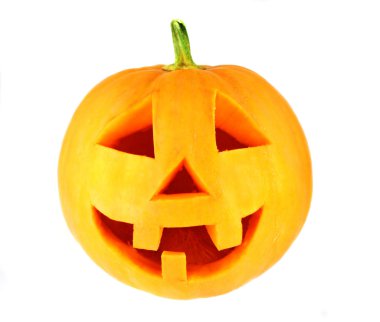 Halloween pumpkin isolated on white clipart