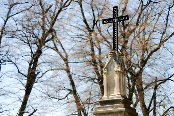Cruz en un cementerio —  Fotos de Stock