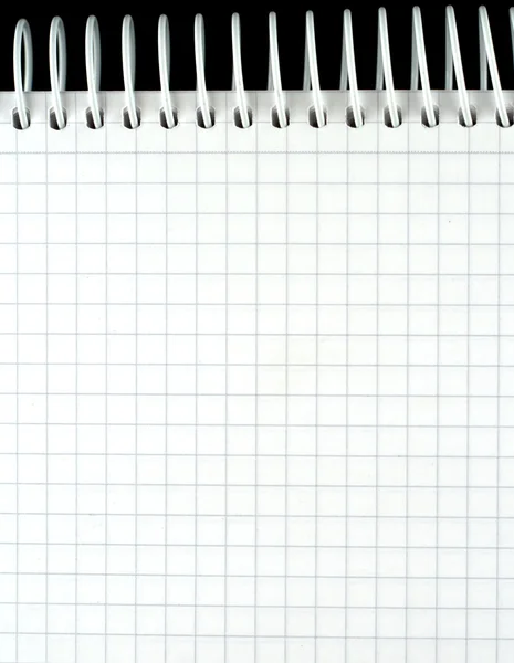 Blank paper notebook page — Stock Photo, Image