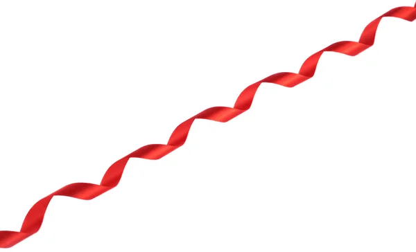 Červená stuha izolovaná na bílém Stock Snímky