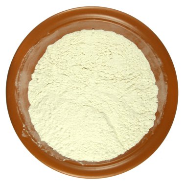 Flour powder on a plate clipart