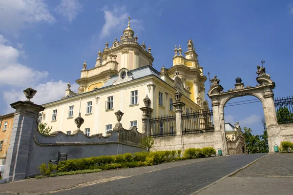 圣乔治大教堂在利沃夫，乌克兰 — 图库照片