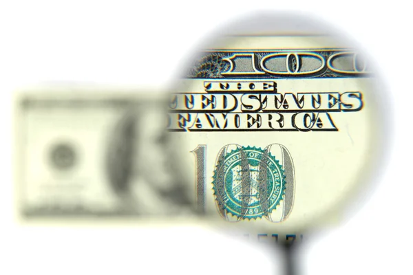 Closeup of $100 banknote — Stock Photo, Image