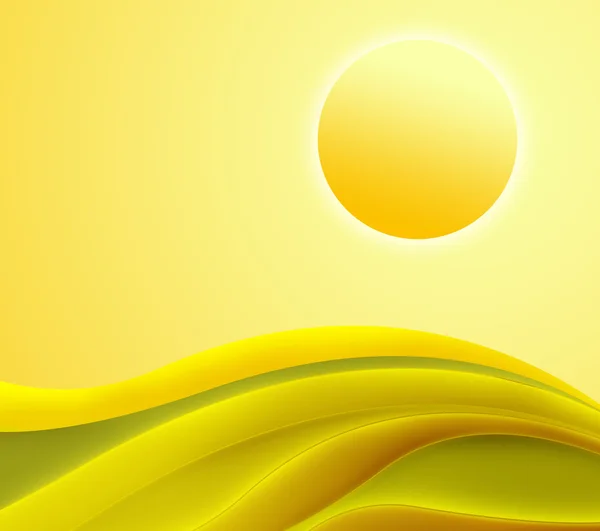Abstract yellow waves background — Stock Photo, Image