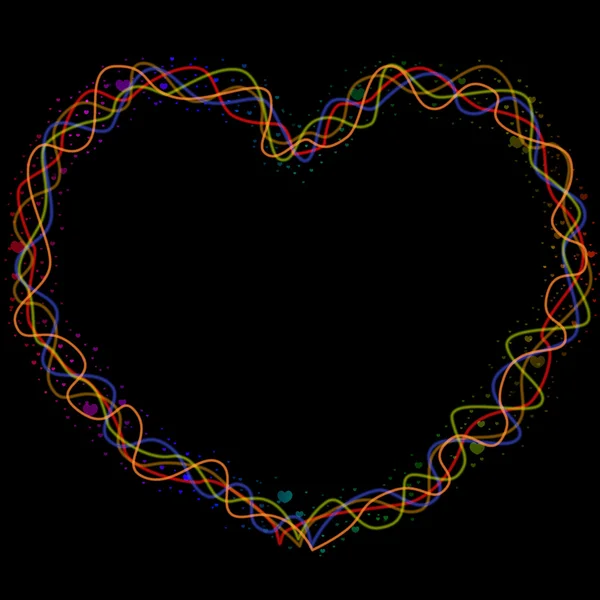 Lijnen in de vorm van hart — Stockfoto