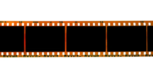 35mm filmstrip sobre fundo branco — Fotografia de Stock