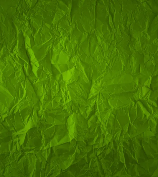 Green crumpled paper Stock Image