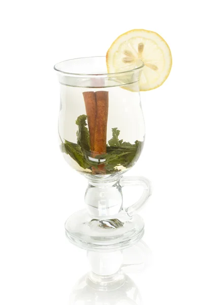 Herbal tea and lemon — Stock Photo, Image