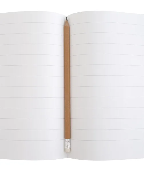 Ноутбук олівець — стокове фото