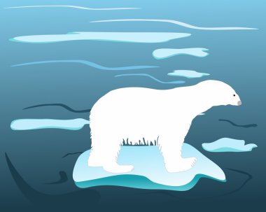 Warm times for polar bears clipart