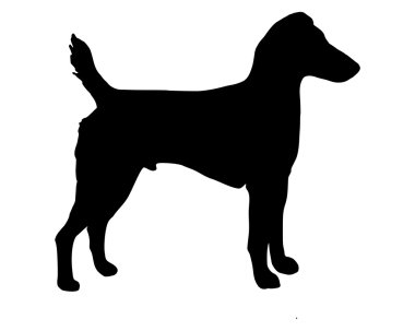 The black silhouette of a Westfalen Terr clipart