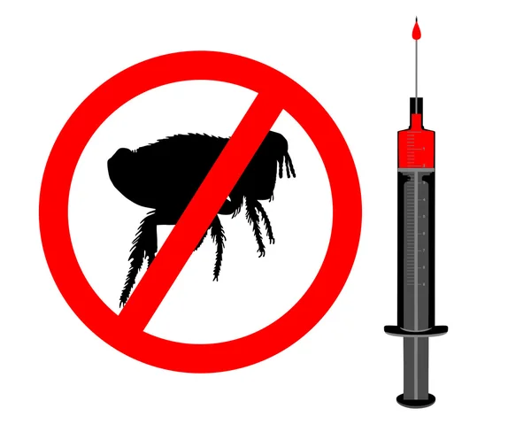 Inoculation against fleas — Stock Photo, Image