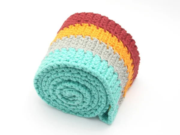 Multi-colorido crochê-trabalho — Fotografia de Stock
