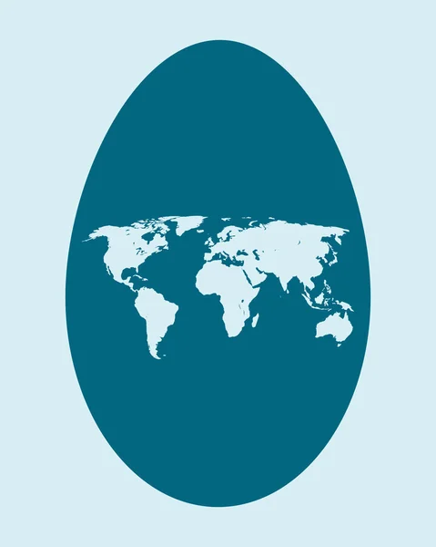 Ilustração simbólica de todos os continentes — Fotografia de Stock