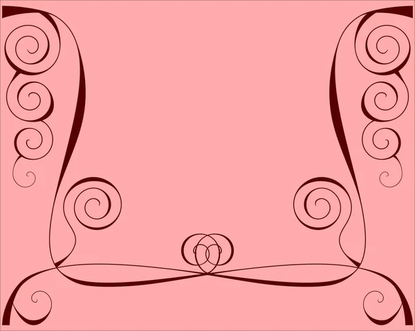 Design Hintergrund mit Linien und Spiralen — Stockfoto