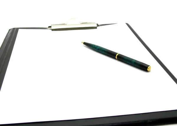 Löschkissen mit Kugelschreiber — Stockfoto