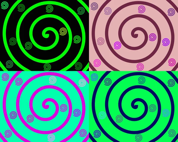 Szczegóły barwne spirale na kolorowy b — Zdjęcie stockowe