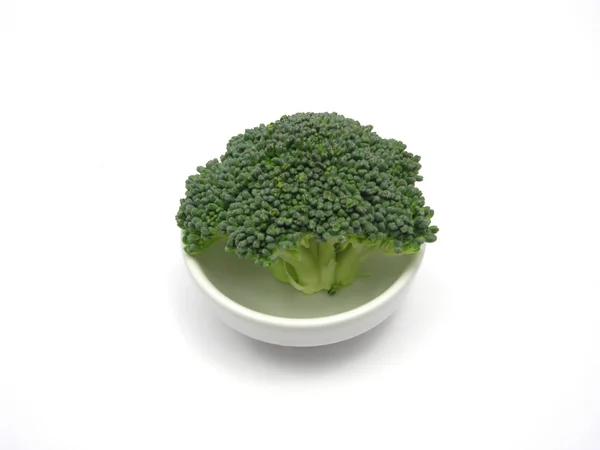 Broccoli i en lille skål chinaware - Stock-foto