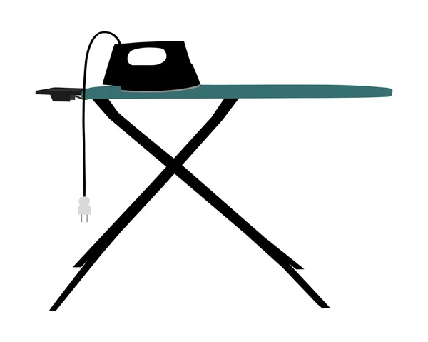 Ironing board and electric iron — Stock Photo, Image