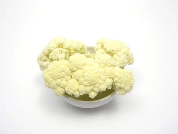 Cauliflower in a little bowl of chinawar — Stock Photo, Image