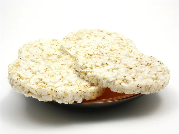 Fatias de arroz soprado — Fotografia de Stock