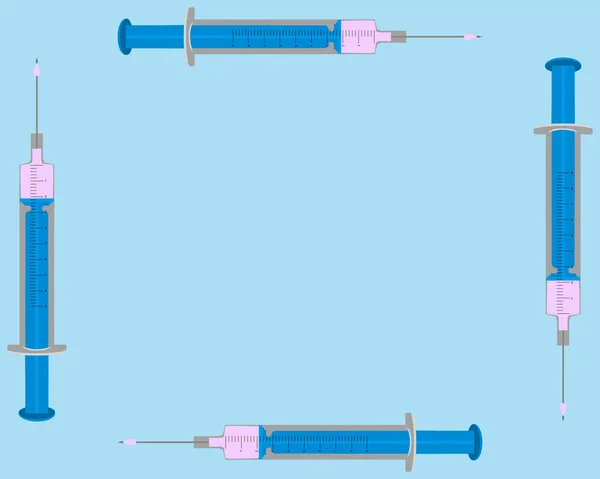 Illustration av fyllda injektioner — Stockfoto