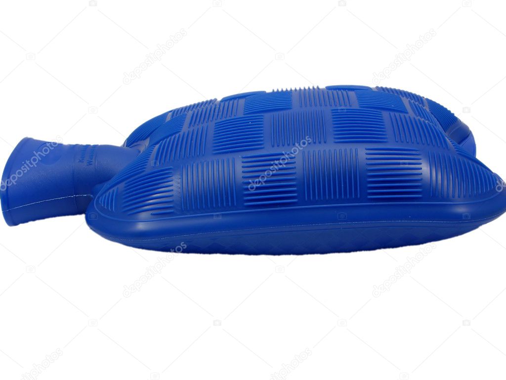 Blue hot-water bag