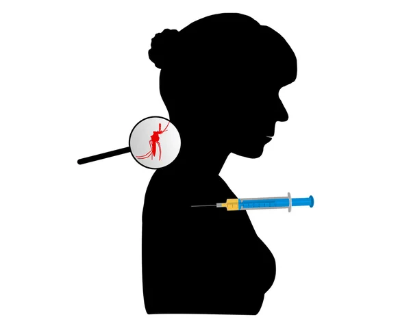 Kobieta dostaje szczepień — Zdjęcie stockowe