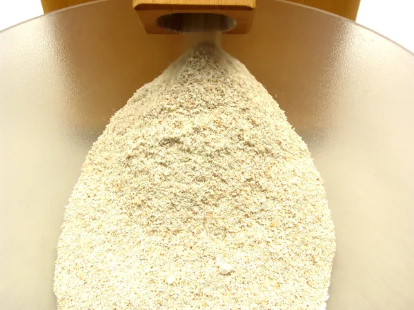 Looking at a flour mill doing its work — Stock Photo, Image