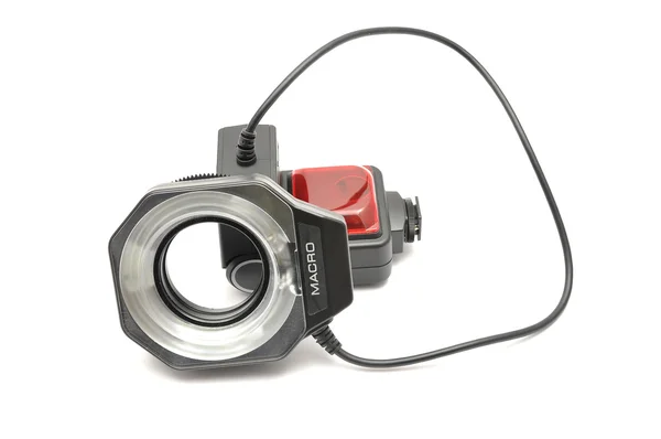 Detailed but simple image of ring flash — Stock Photo, Image