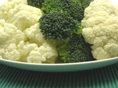 Cauliflower and broccoli clipart