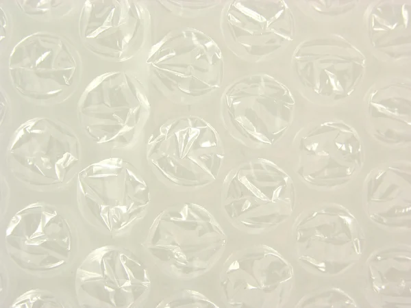 Geplatzte Blasen einer Plastikverpackung — Stockfoto