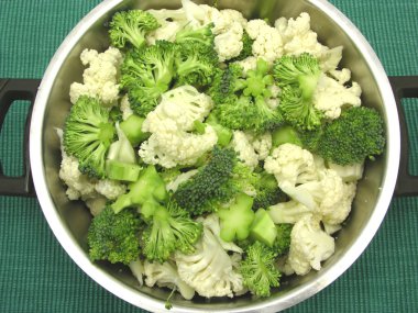 Cauliflower and broccoli clipart